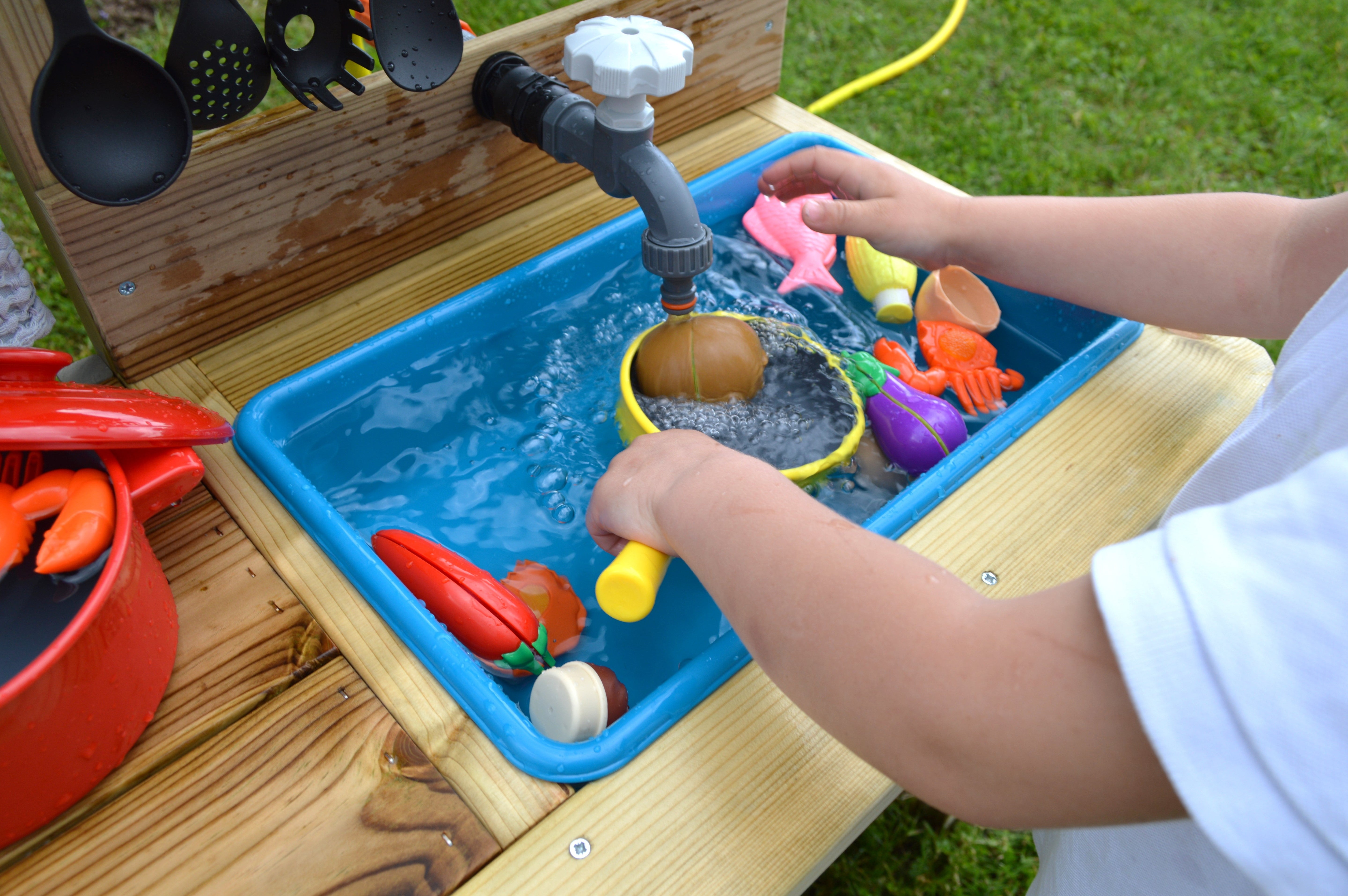 Wooden Mud Kitchens for Children outdoor activities in your garden
