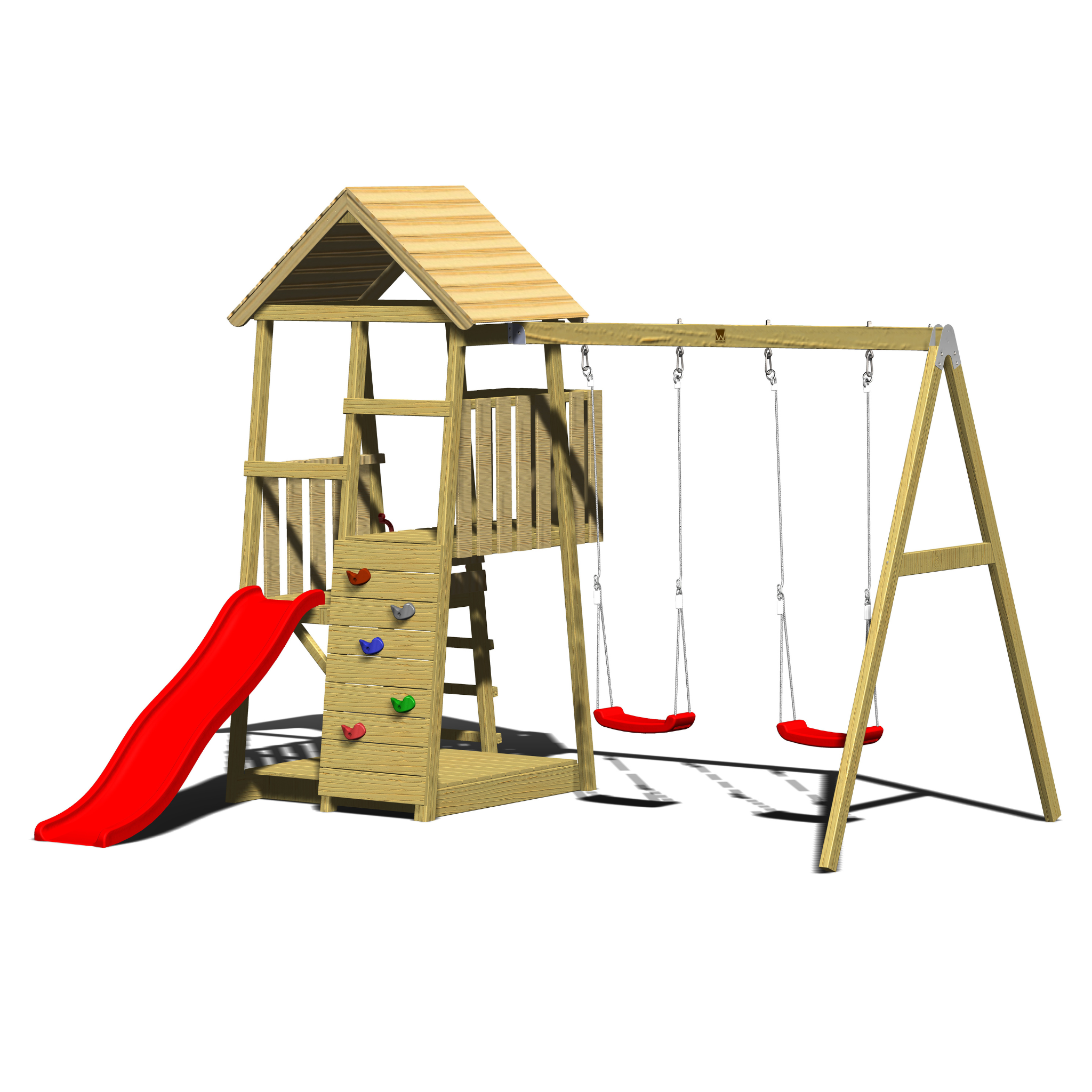 J6 Junior Activity Tower with Slide, Sandpit and Double Swing