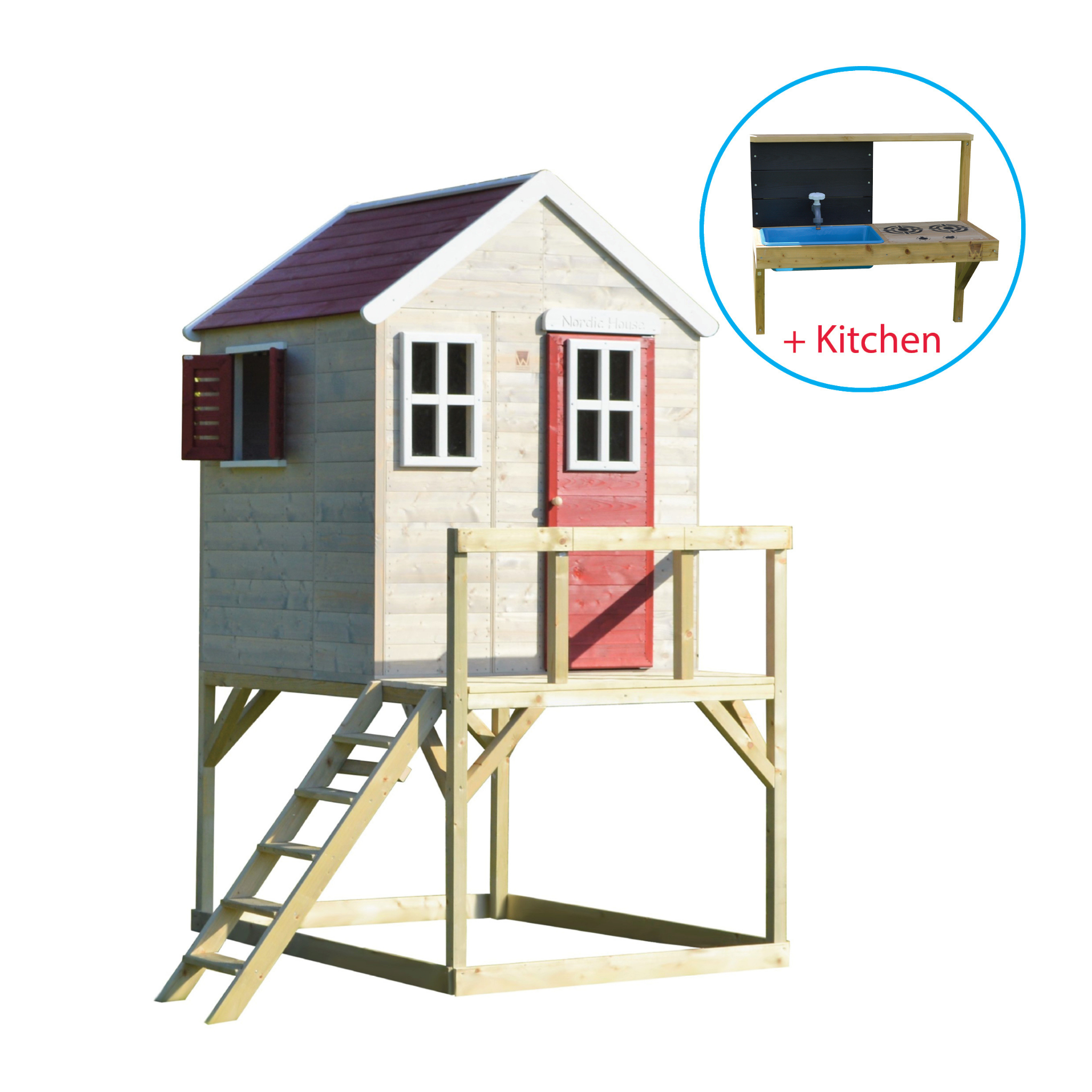 M21-K My Lodge with Platform + Kitchen Attachment