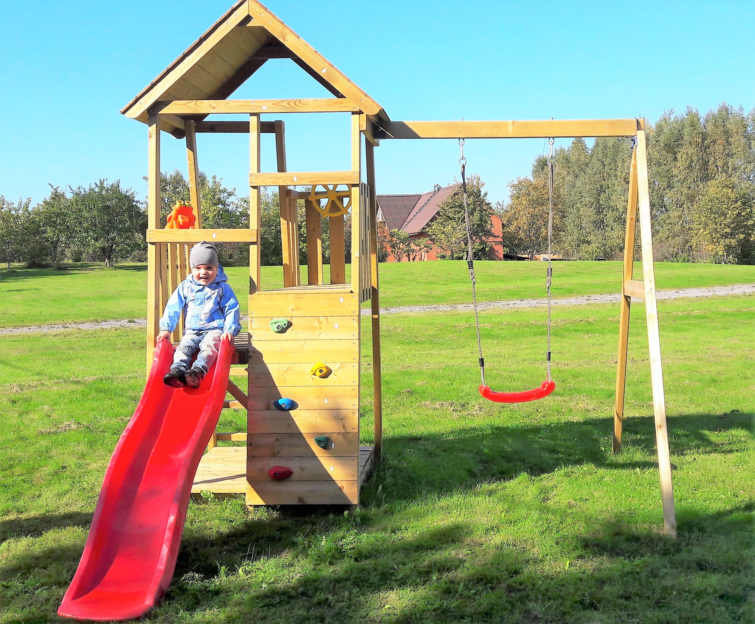 J4 Junior Activity Tower with Slide, Sandpit and Single Swing