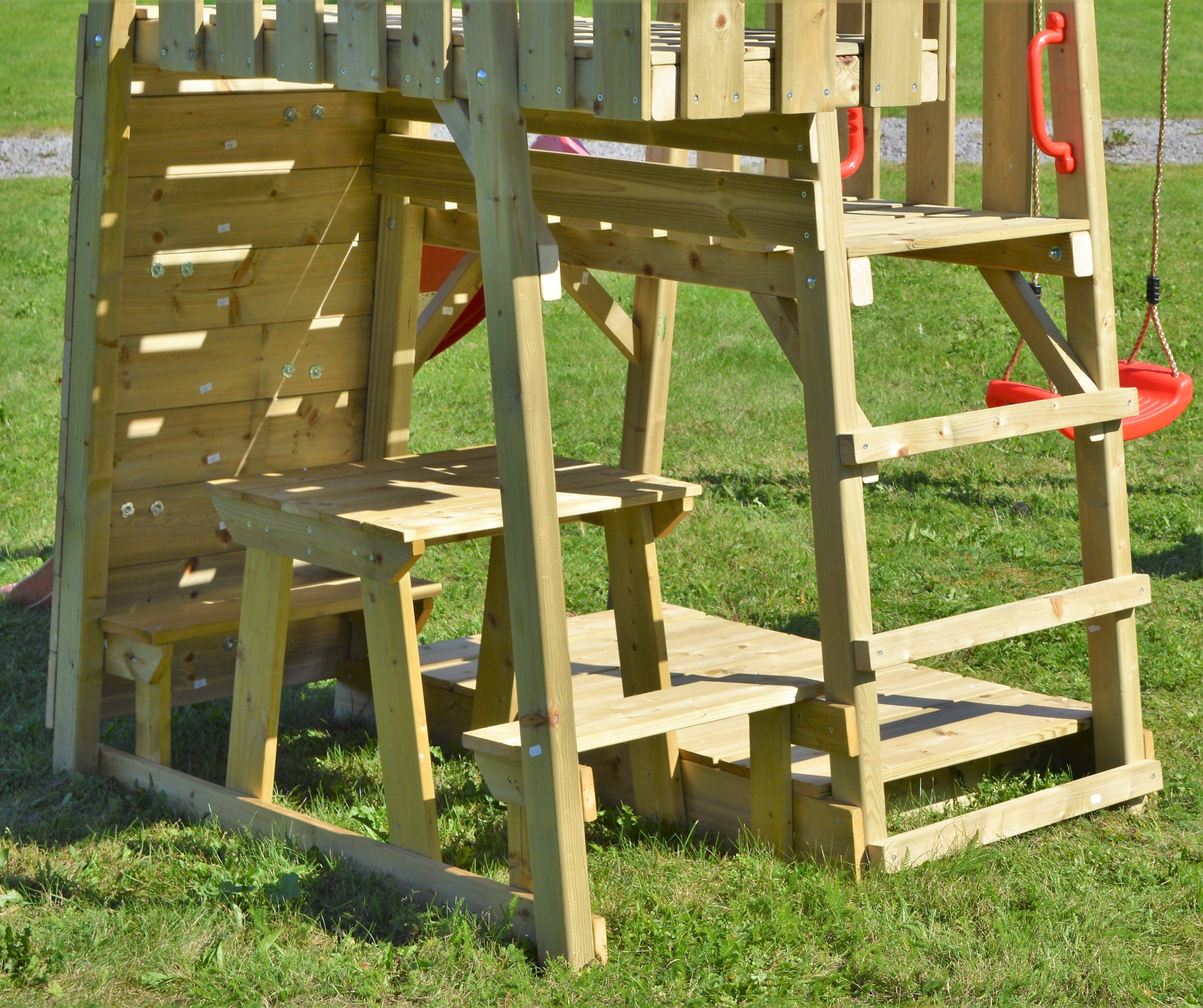 J10 Junior Activity Tower with Slide, Sandpit, Picnick Bench and Double Swing