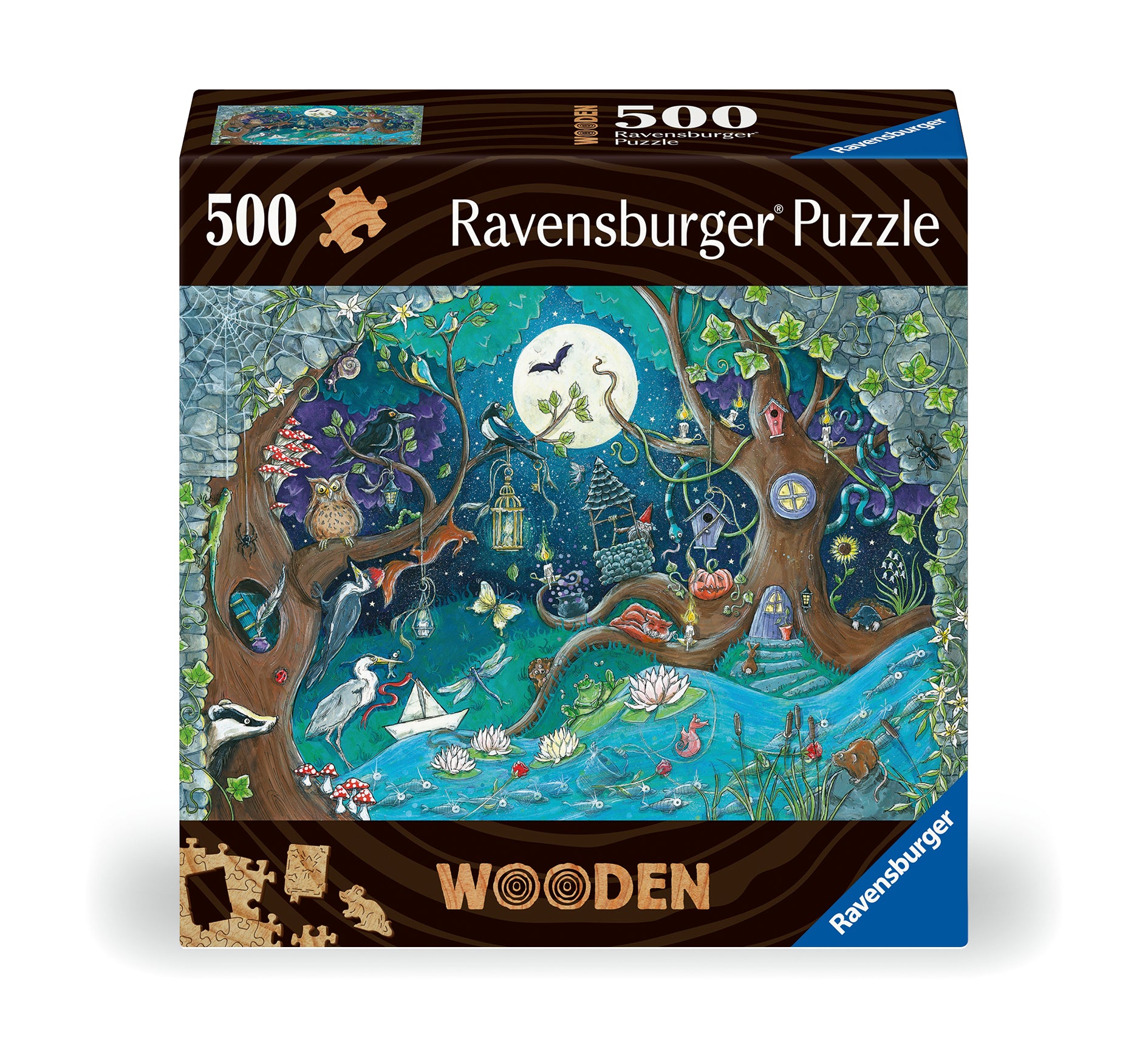 Ravensburger Wooden Puzzle 500 pc Fantasy Forest