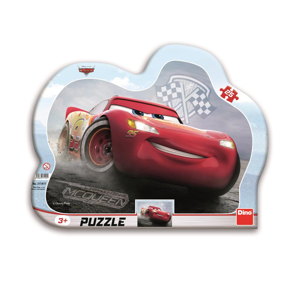 Dino Frame Puzzle 25 pc silhouette, Cars 3