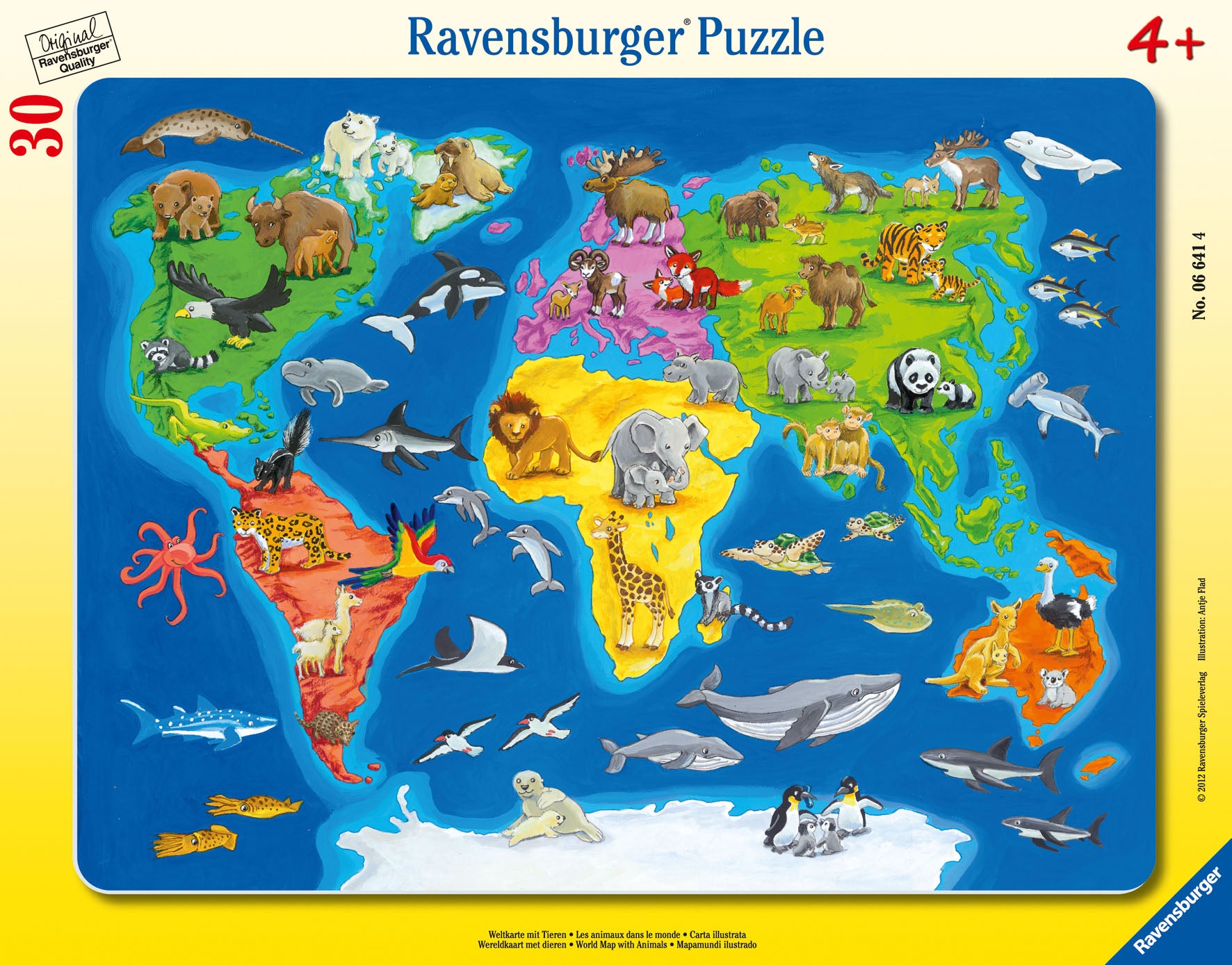 Ravensburger Frame Puzzle 30 pc Animals of the World