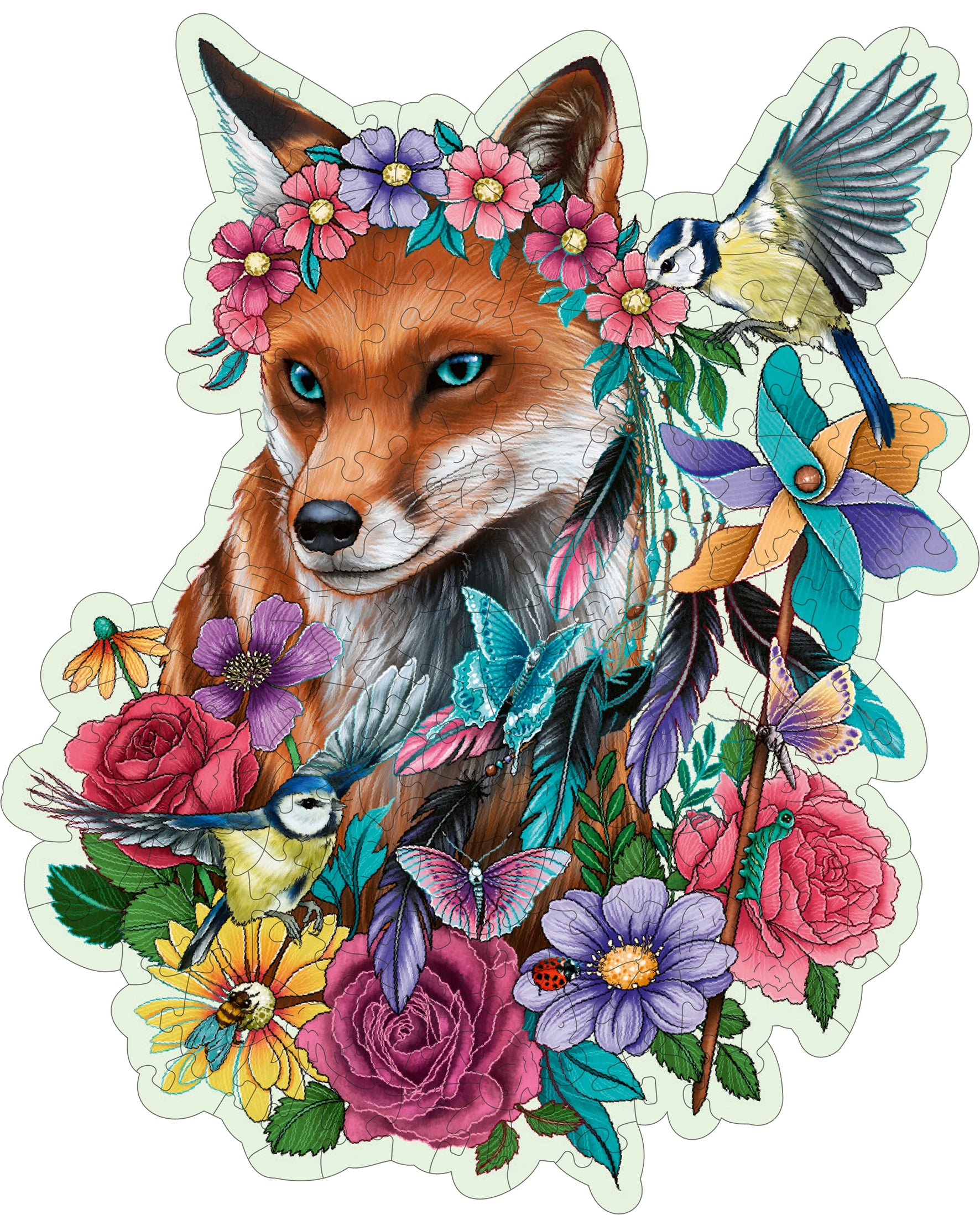 Ravensburger Wooden Puzzle 150 pc Colorful Fox