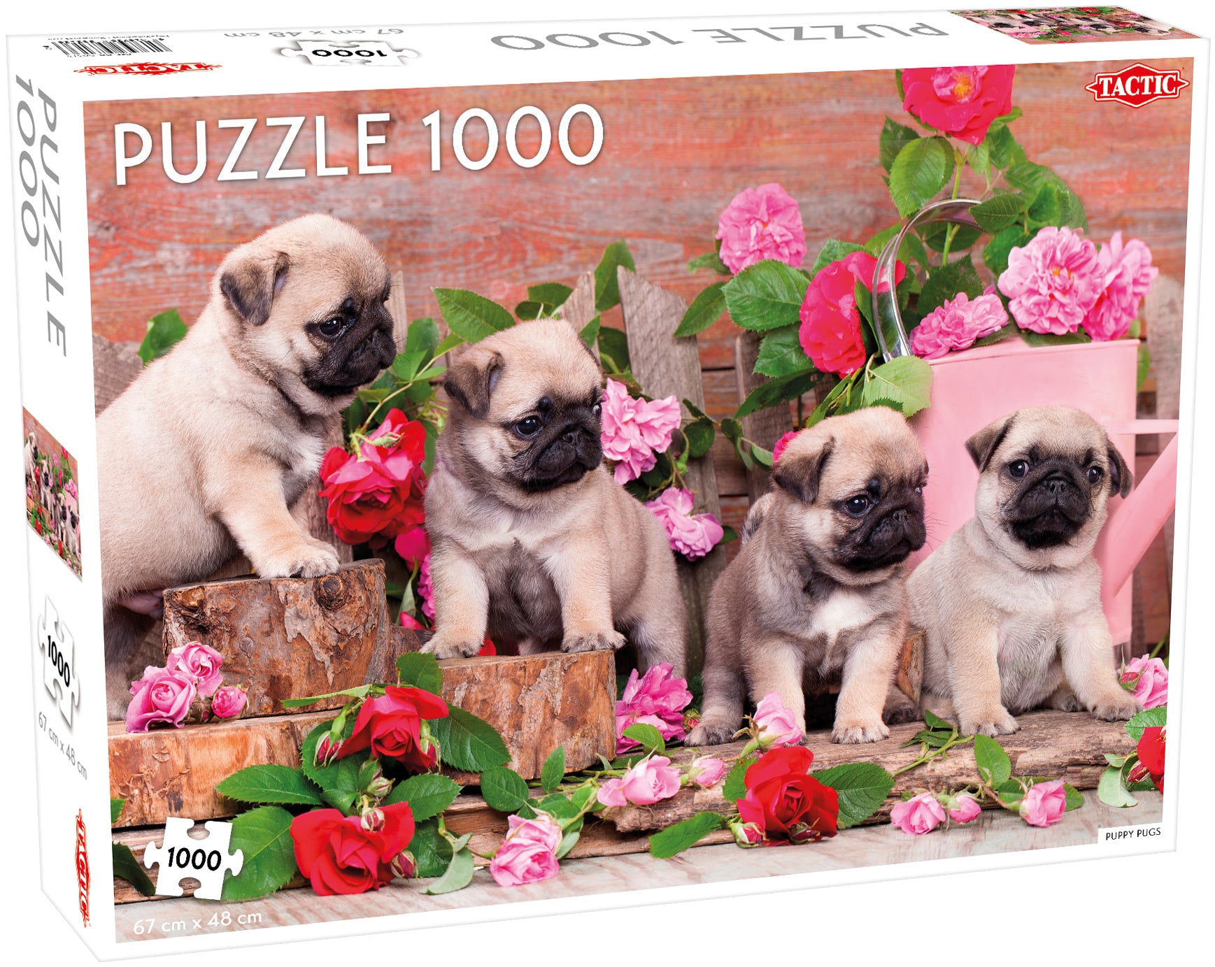 Tactic Puzzle 1000 pc Pug Puppies